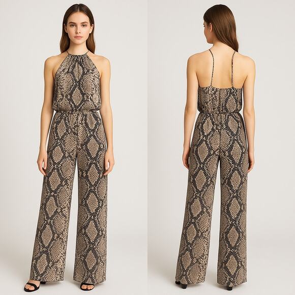 Show Me Your Mumu Jennifer Jumpsuit Snakeskin Print – Size XL - Picture 1 of 12